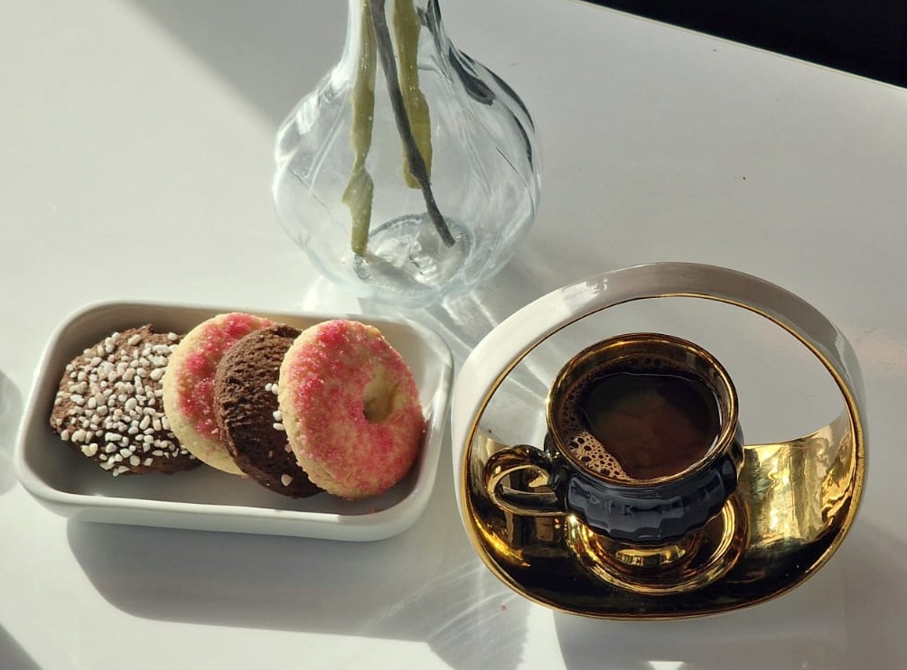 Kaffe på sand